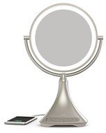 iHome 9&quot; Double-sided Vanity Mirror with Bluetooth Audio / Speakerphone and USB Charging
