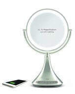 iHome 9&quot; Double-sided Vanity Mirror with Bluetooth Audio / Speakerphone and USB Charging N3