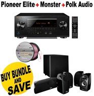 Pioneer Network AV Receiver Audio &amp; Video Component Receiver,Black (SC-LX701) + Polk Audio 5.1 TL1600 Speaker...
