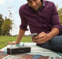 Bose&reg; SoundLink&reg; Mini II Carbon Bluetooth Speaker Bundle Speaker w/Charcoal Black Case &amp; Travel Bag N7