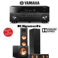 Klipsch RP-280FA 3.1 Dolby Atmos Home Theater System with Yamaha AVENTAGE RX-A860BL A/V Receiver