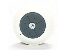 Bluetooth Shower Speaker With Fm Radio, Built In Mic And LED Mood Light - White N2