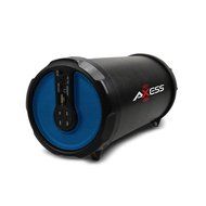 AXESS SPBT1030RD 2.1 Indoor/Outdoor Hi-Fi Bluetooth Speaker with 3" Bass and Built-In Rechargeable Battery, Red N4