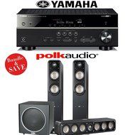 Yamaha RX-V581BL 7.2-Channel Network A/V Receiver + Polk Audio S55 + Polk Audio S35 + Polk Audio PSW110 - 3.1...
