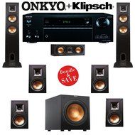 Klipsch Reference R-26F 7.1 Home Theater System with Onkyo TX-NR656 7.2-Ch Network AV Receiver