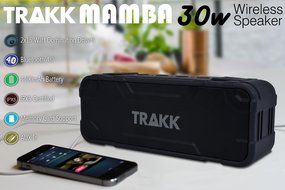 TRAKK MAMBA New Model 30W of Power Portable Wireless Waterproof Rugged Shockproof Bluetooth Speaker with Built... N7