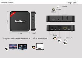 Leelbox Q1 Plus Kodi 16.0 Amlogic S905 Quad-Core Cortex-A53 64bit Android 5.1 TV Box with 1GB DDR3 RAM 8GB emmc... N5