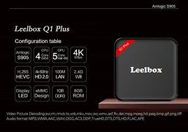 Leelbox Q1 Plus Kodi 16.0 Amlogic S905 Quad-Core Cortex-A53 64bit Android 5.1 TV Box with 1GB DDR3 RAM 8GB emmc... N6