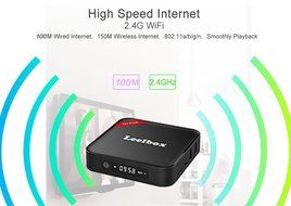 Leelbox Q1 Plus Kodi 16.0 Amlogic S905 Quad-Core Cortex-A53 64bit Android 5.1 TV Box with 1GB DDR3 RAM 8GB emmc... N8