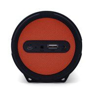 Tyler Portable Wireless Bluetooth Speaker TWS402-RD, Indoor/Outdoor 2.1 Hi-Fi Stereo Cylinder Loud Speaker, with... N2