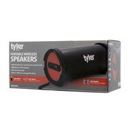 Tyler Portable Wireless Bluetooth Speaker TWS402-RD, Indoor/Outdoor 2.1 Hi-Fi Stereo Cylinder Loud Speaker, with... N7