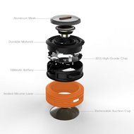 Mpow Buckler Wireless Waterproof Shower Speaker Bluetooth with Built-in Speakerphone for Shower or Outdoor Activities N14