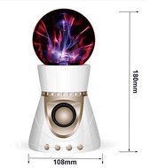 Electrostatic Plasma Ball Bluetooth Speaker GerTong Magic Light Touch Wireless 3D Stereo Subwoofer Creativity... N2