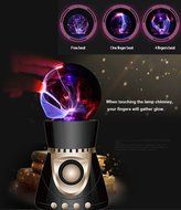 Electrostatic Plasma Ball Bluetooth Speaker GerTong Magic Light Touch Wireless 3D Stereo Subwoofer Creativity... N9