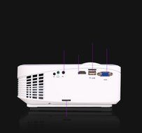 BT-Tech 1000 Lumens HD 800*480P (DVD Quality) Portable LED Projection Multimedia Home Theatre Projector, HDMI... N2