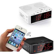 DOITOP Protable Wireless Bluetooth Speaker, With Desktop Digital Alarm Clock LED Time Display FM Radio with LED... N6