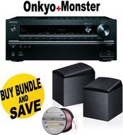 Onkyo TX-NR747 7.2-Channel Network A/V Receiver + Onkyo SKH-410 Dolby Atmos-Enabled Speaker System (Set of 2)...