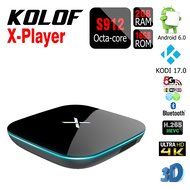 KOLOF Amlogic S912 X Player OTT Smart TV Box 2G 16G Android 6.0 KODI 17.0 Octa Core