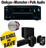 Onkyo TX-NR555 7.2-Channel Network A/V Receiver() + Polk Audio 5.1 TL1600 Speaker System + Monster - Platinum...