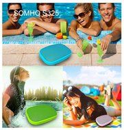 HLS S325 Portable Bluetooth Speaker Mini Wireless Outdoor &amp; Shower Waterproof Speakers with 5W Driver, Mic, FM... N4