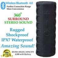 INVENTORY BLOWOUT - iZOOM Splashproof Shockproof Rugged Bluetooth Speaker. Portable with BIG HD Quality Sound...