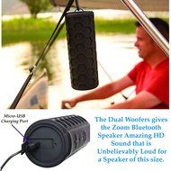 INVENTORY BLOWOUT - iZOOM Splashproof Shockproof Rugged Bluetooth Speaker. Portable with BIG HD Quality Sound... N3