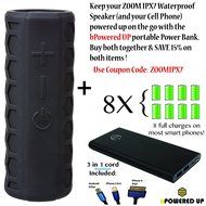 INVENTORY BLOWOUT - iZOOM Splashproof Shockproof Rugged Bluetooth Speaker. Portable with BIG HD Quality Sound... N6