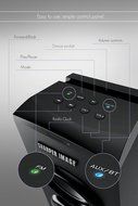 Sharper Image Bluetooth Tower Speaker with A Docking Station &amp; FM Radio, 40&quot; Tall Stereo Sound System N2