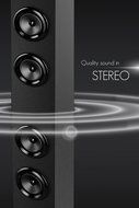 Sharper Image Bluetooth Tower Speaker with A Docking Station &amp; FM Radio, 40&quot; Tall Stereo Sound System N4