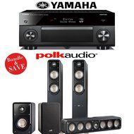 Yamaha RX-A2060BL AVENTAGE 9.2-Channel Network A/V Receiver + Polk Audio S55 + Polk Audio S35 + Polk Audio S15...