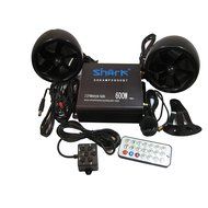 Shark SHKAMP5800BT6800 600 watt Bluetooth motorcycle marine audio system w/ 3.5 speakers + wired / wireless remote...