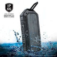 [IPX6 Waterproof Shockproof Dustproof] Collision by iLuv, Rugged Water Resistant Outdoor Bluetooth Speaker for...