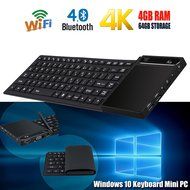 Windows 10 Keyboard Mini PC, No1seller Windows 10 Smart TV Box Mini PC Desktop Media Streaming Player With Soft...