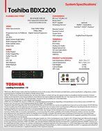 Toshiba BDX2200 Wifi-Ready Blu-ray Disc Player N4