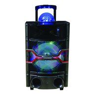 SuperSonic IQsound Wireless Bluetooth Portable DJ Speaker System, 12-Inch High Efficiency Woofer, LED and Disco...