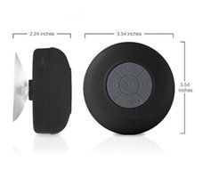 TOMROW High definition Bluetooth 3.0 audio wireless connectivity Water Resistant Bluetooth Shower Speaker-Black N5