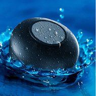 TOMROW High definition Bluetooth 3.0 audio wireless connectivity Water Resistant Bluetooth Shower Speaker-Black N7