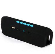 Portable Speakers Wireless TF USB FM Radio Built-in Mic Dual Speakers Bass Sound Subwoofer Bluetooth 4.0 Blue N5