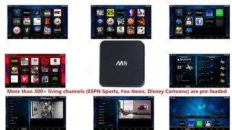 RealVision&reg;M8 Smart Tv BOX Android Support Airplay Miracast Fly Air Mouse Keyboard Pre-installed Kodi/ Xbmc 1080phd... N4