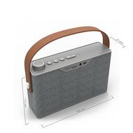 Monstercube Fabric Covered Bluetooth 4.1 Speaker with Leather Strap, 10W Output Power with Enhanced Bass, 3000mAh... N7