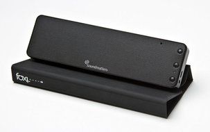 Soundmatters foxL DASH7 Wireless Stereo Hi-Fi Bluetooth Sound Bar and Speakerphone, Red N6