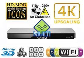 PANASONIC 460 2K/4K Dual HDMI Smart Network Multi System Blu Ray Disc DVD Player 100~240V 50/60Hz for World-Wide...