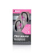 2BOOM Wired Noise Isolation In Ear Hands Free Digital Sport Buds with Microphone Pink N2