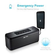 Sharkk WAVE 25W Bluetooth Speaker with Advanced MaxxBass Technology and 6600mAh Battery Powerbank Wireless Portable... N4