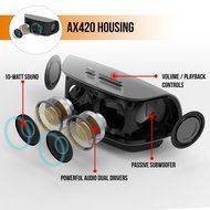 Bluetooth Speakers, Alpatronix AX420 Universal HD 10W Portable Rechargeable Wireless Stereo Bluetooth Speaker... N7