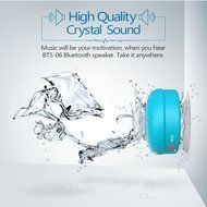 JEMMA Waterproof Bluetooth Speaker Wireless Shower Portable Hand-Free Call with Mic (Black) N12