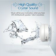 JEMMA Waterproof Bluetooth Speaker Wireless Shower Portable Hand-Free Call with Mic (Black) N19