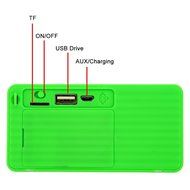 Mini Cube Wireless Bluetooth Speaker Support USB Flash Drive/TF Card/LINE-IN/Mic/Calls (Green) N2
