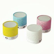 ANRANK BS63570AK Super Bass Mini Portable Bluetooth Wireless Speaker with LED and Build-in Mic Support AUX TF... N7