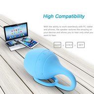 Bluetooth Speakers, MindKoo Portable Splashproof Bendable Wireless Speaker for Outdoor, Bathroom, Shower N6